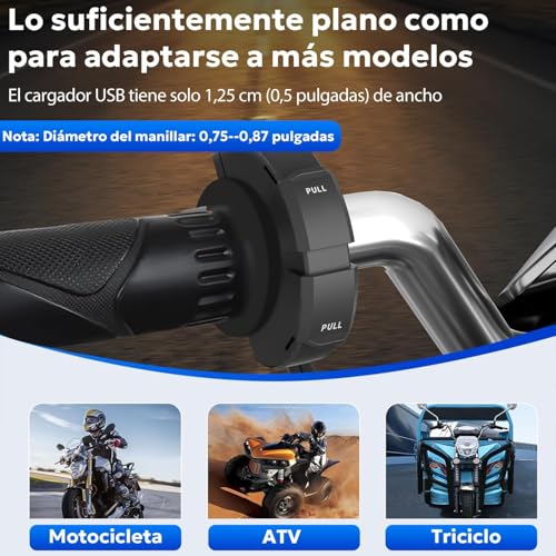 CYMUM 30W Motorcycle Phone USB Charger, Black - Image 4
