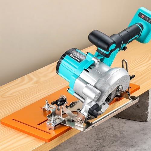 Guide de scie circulaire ajustable et machine de découpe du bois