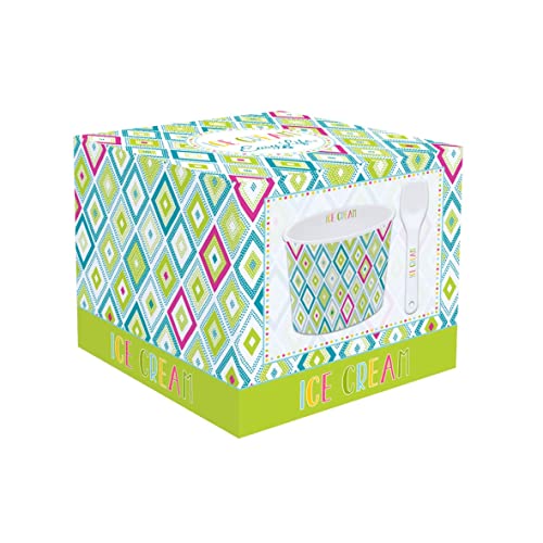 EASY LIFE Ciotola Gelato con cucchiaino Texture 02...