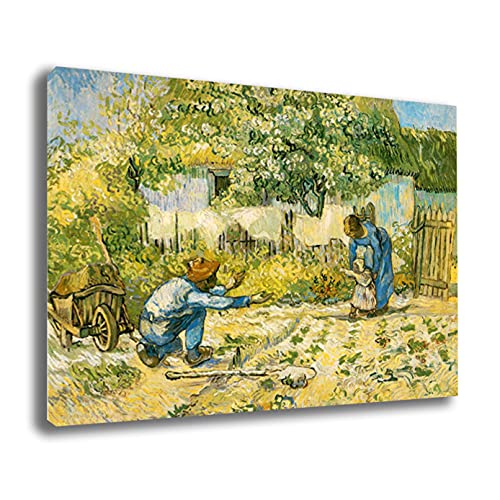 Quadro VINCENT VAN GOGH Primi Passi - RIPRODUZIONE STAMPA SU TELA Quadri Moderni Moderno Arte Astratto Cucina Soggiorno Camera da letto printerland.it (50x70 cm)