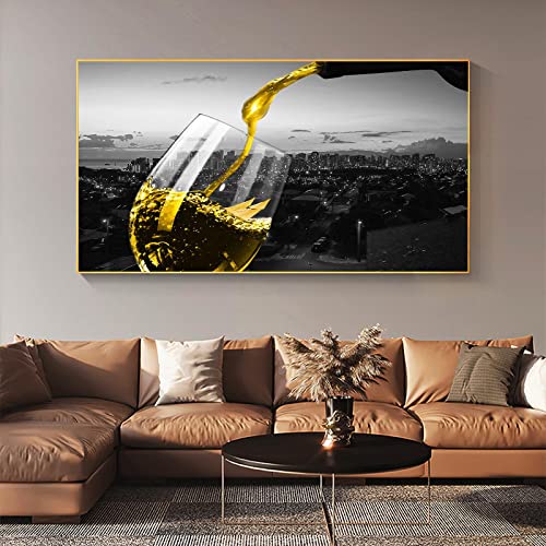 Affiches imprimées cuisine verre à vin et voilier pour créer une atmosphère chaleureuse de bistrot