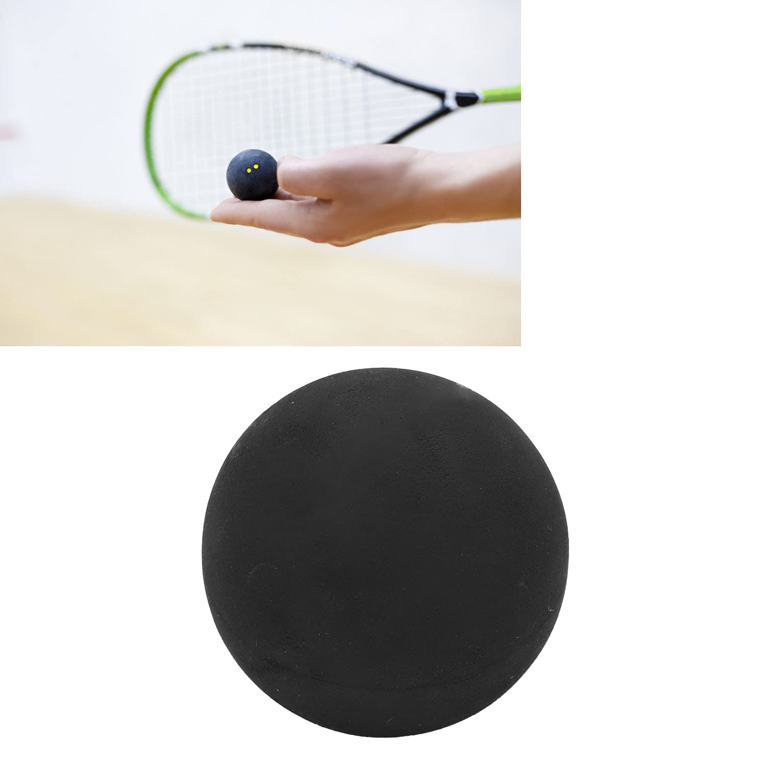 12 Palline Da Squash Professionali Doppio Punto Giallo – Gomma Per Allenamento E Tornei