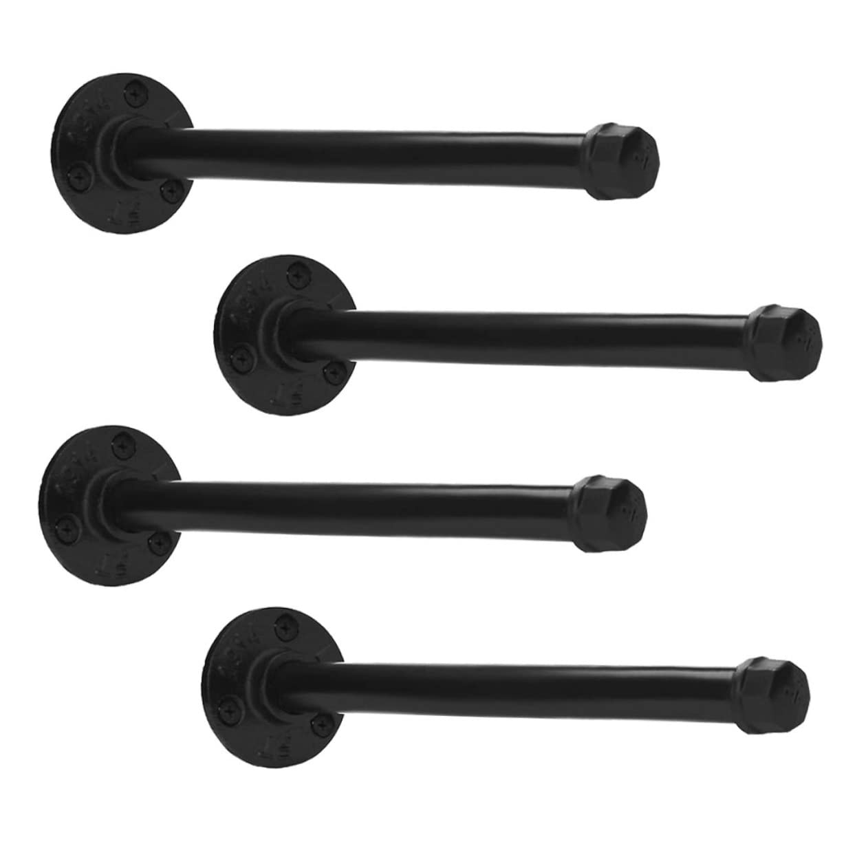 Staffe per Mensole in Ferro Vintage 4 Set Supporto Scaffale