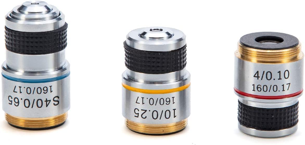 SWIFT Microscopio monoculare composto SW150 con ingrandimento 40X-1000X, ottica in vetro, oculare extra 25X, messa a fuoco grossolana e fine, doppia illuminazione e capacità senza fili