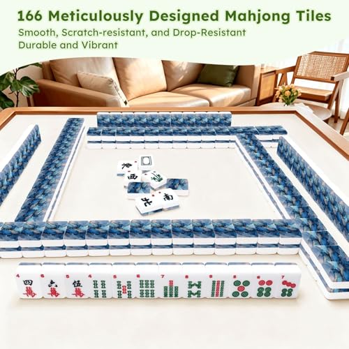 Set de Fichas American Mahjong Acrílicas 166 piezas con Bolsa miniatura 7