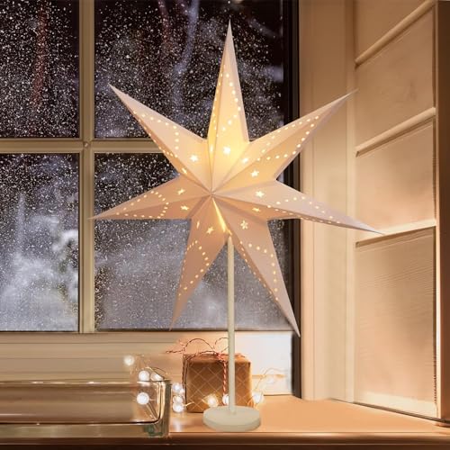 SALCAR LED Weihnachtsstern mit Eisensockel