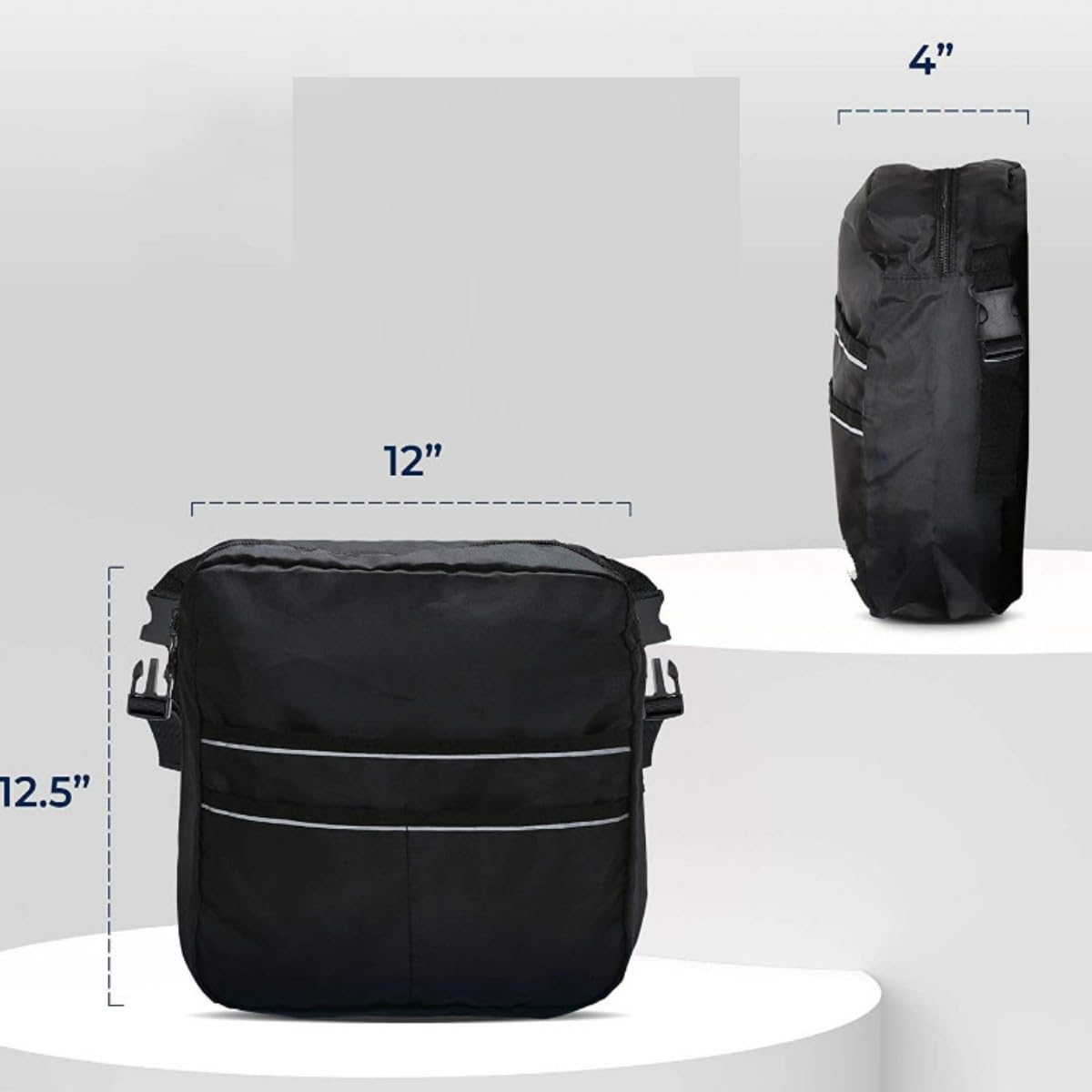 HOUSON Wheelchair Backpack, Wheelchair Bag Rollator Bag Carry Pouch Waterproof for Wheelchair 30.5cm*30.5cm*12cm - Image 3