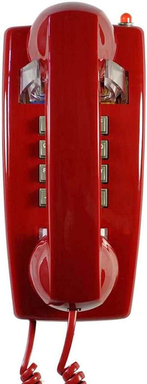 DSDD Teléfono de Pared Retro de Estilo Antiguo con Control de Volumen del Auricular Teléfono Fijo con Cable Resistente al Agua y a la Humedad para el hogar, Hotel, b