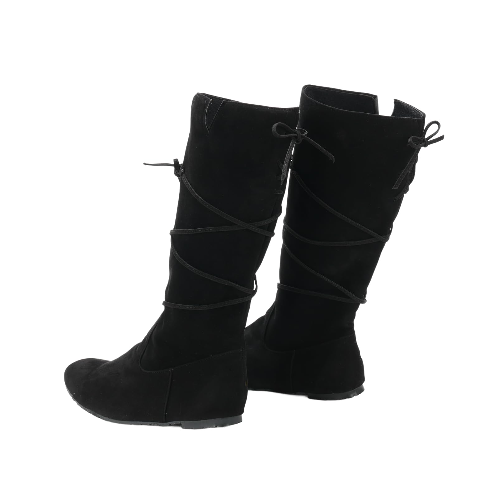 Herren Renaissance Stiefel Braun Cosplay Halloween Wikinger Pirat Steampunk Reitstiefel Lange Stiefel