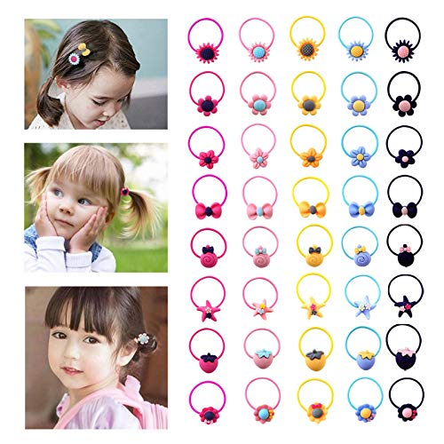 Baby Hair Ties For Toddler Girls - 100 Pcs Small Toddler Hair Ties Ponytail Holders Baby Girl Hair Accessories For Infants Kids Hair Bands #TOP1