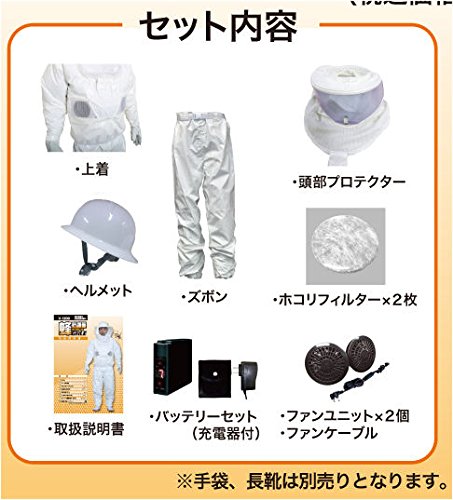 Amazon.co.jp: V-1200 蜂の防護服 ラプターIII GALE 空調ファン付き