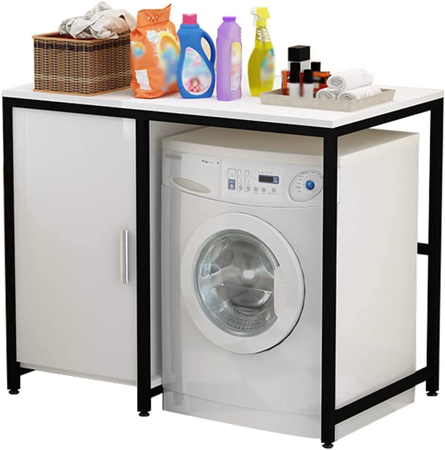 BBHW Washing Machine Storage Cabinet,Adjustable Bathroom Organizer Shelf,Bedroom Storage Rack,for Kitchen,Laundry Room,Living Room. (Color : D, Size : 120cm)