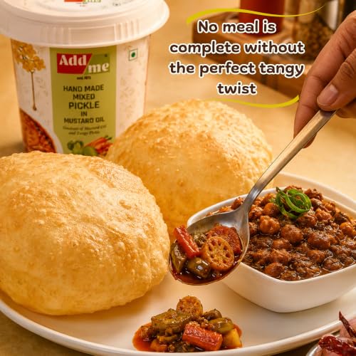 Image of Add me Hand Made Mixed vegetable Pickle in Mustard Oil 500gm | Goodness Of Mixed Pickles | Rajasthani mix achar marwadi pickle Bucket Pack