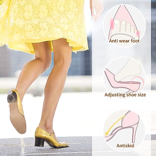 Image of 4 Pairs Toe Filler Inserts for Shoes Too Big, Adjustable Toe Plug Reusable Shoes Filler,Shoes Inserts Foam Shoe Fitters for Women Men Pumps Flats Sneakers Black Beige 4 Black