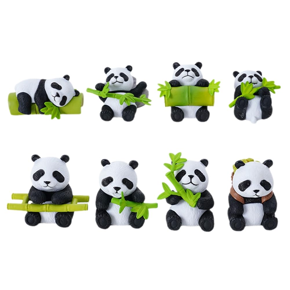 CTRLZS Brazilian Wood Plant Dolls, Cute Panda Dolls, Decorative Mini Landscape Desktop Car Small Ornaments, Home Decoration