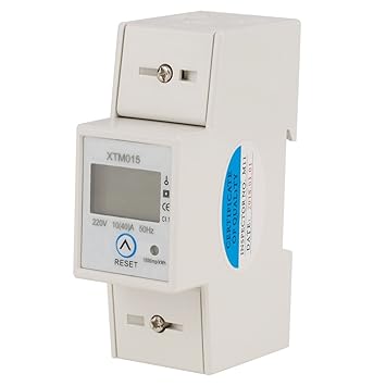 KTM Healthcare Reliable KWh Meter, Insulation Energy Meter, Lightweight for Measuring Power Consumption Industry DIN-Rail 50Hz Active Energy Power Consumption