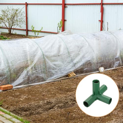 Conectores de invernadero 16mm de 4 vías para enrejado y cobertizo de jardín uxcell 5