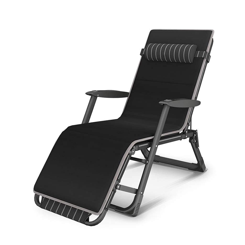 Chaise Longue XL Confortable et Transat de Plage Pliant Grand Format