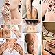 Henna Tattoo Set - 4x Braun Paste Mit 53 Schablonen, Henna Braun Sommersprossen, Für Temporäre Tattoos