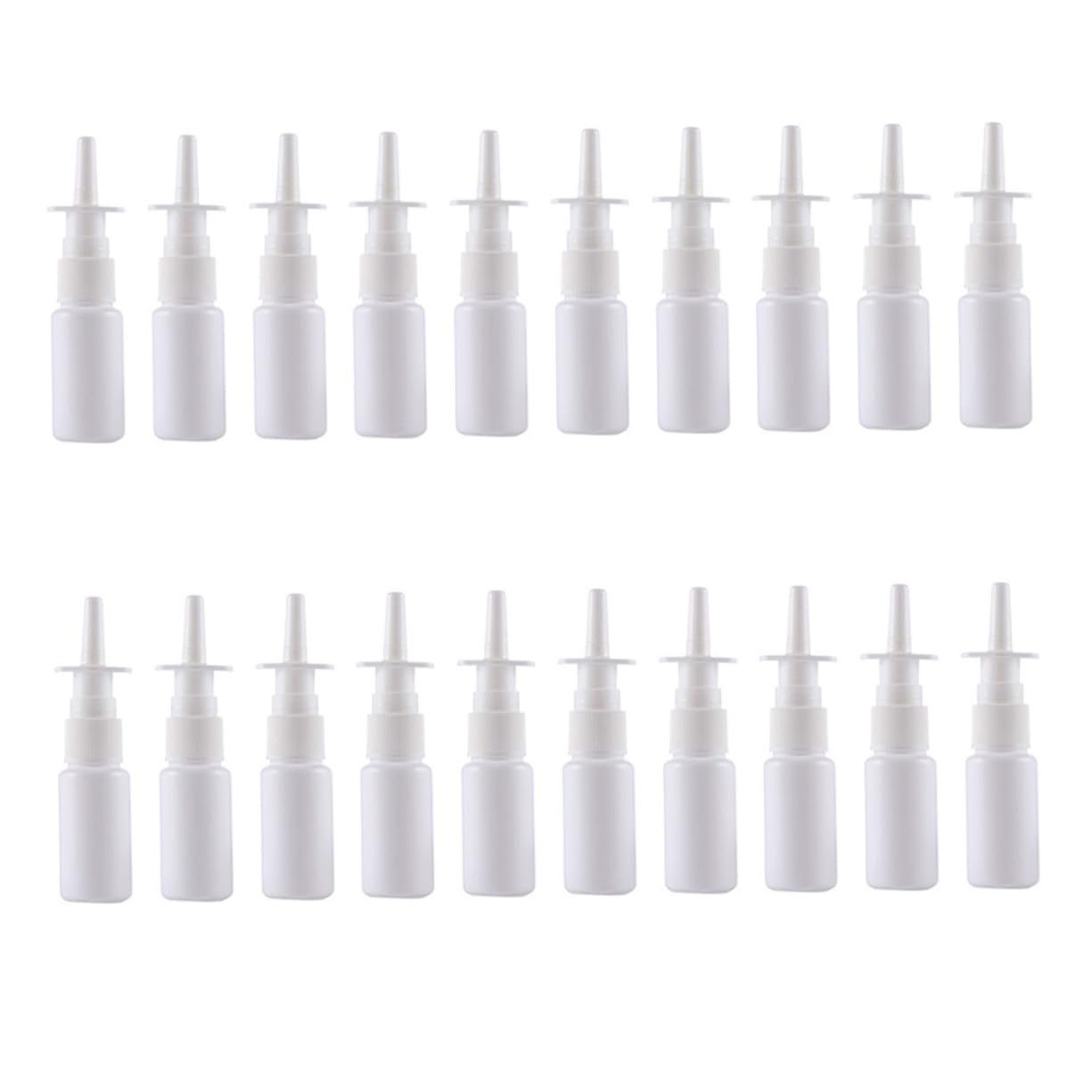 Healvian 20pcs Nasal Spray Bottle Fine Mist Small Bottle for Travel Toiletries Compatible Nasal Spray Use