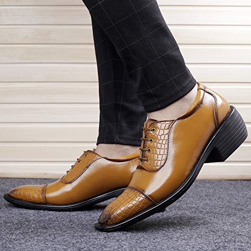 Image of Mens Height Increasing Formal Shoes for Men, Experience a Heightened Confidence Oxford