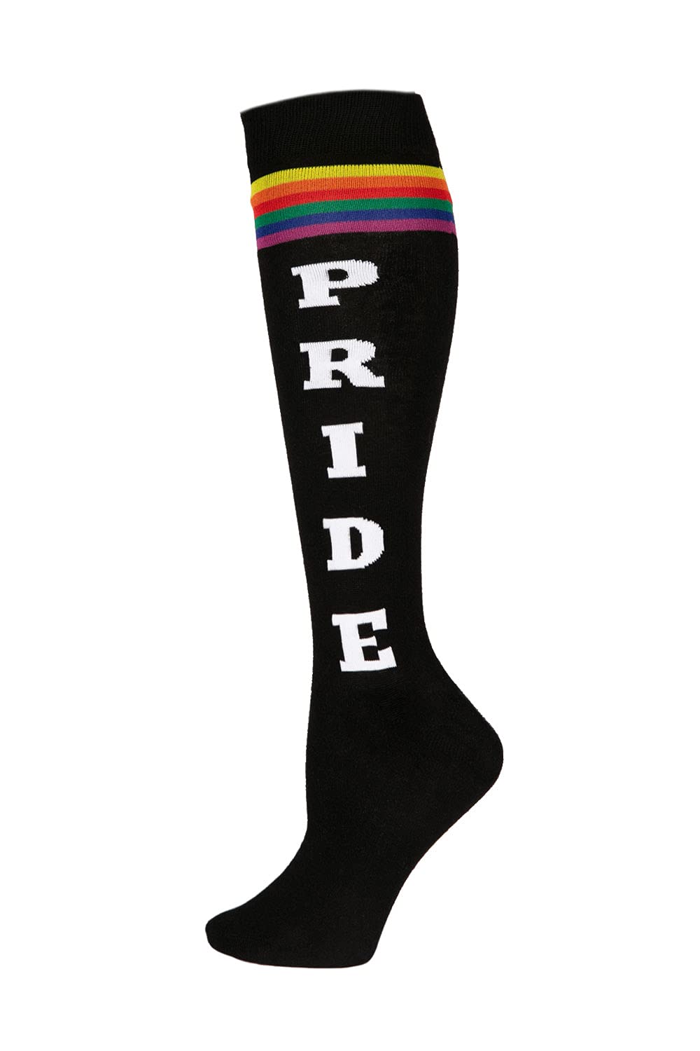 Tipsy Elves Rainbow Knee High Socks Gay Pride Accessories Novelty LGBTQ Adult Unisex Rainbow Tube Socks for Men Women