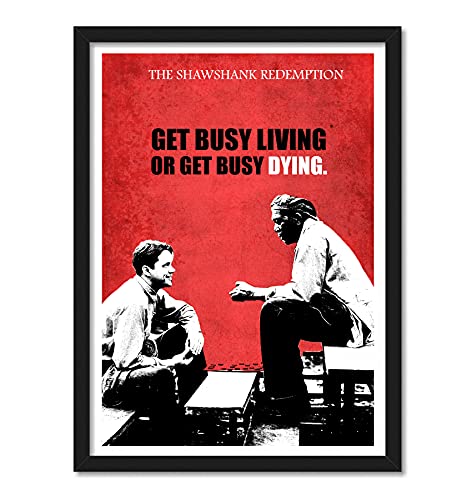 Image of Good Hope Shawshank Redemption movie poster Frame For Room & Office 10 X 13 inch motivational quote wall art inspirational for bedroom living Room Hostel study room classic movie decor