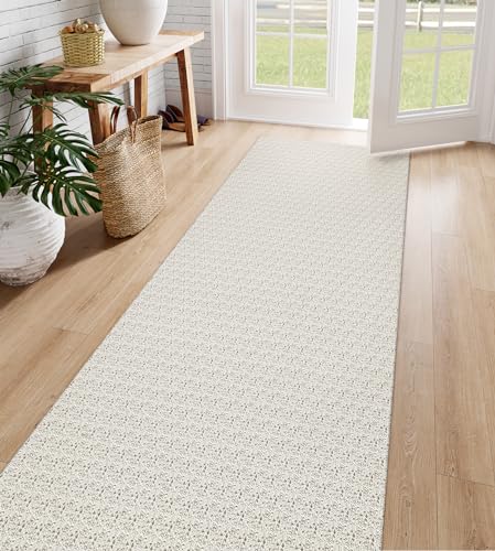 Collive Long Runners Rug For Hallways 2.6X8 Washable Kitchen Runner Rugs Non-Slip Rubber Backed Boho Hallway Runner Rug Tan Braided Farmhouse Carpet Floor Runner For Hall Bedroom Doorway thumb #6