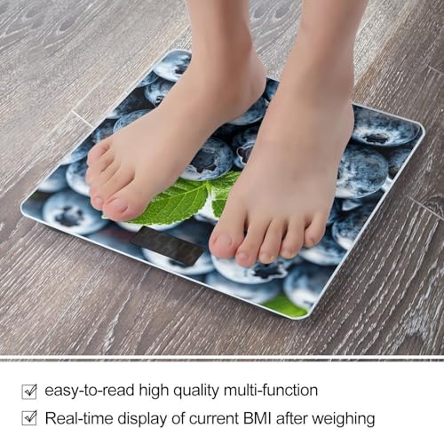 Báscula digital para baño con pantalla LED y superficie de vidrio templado miniatura 5