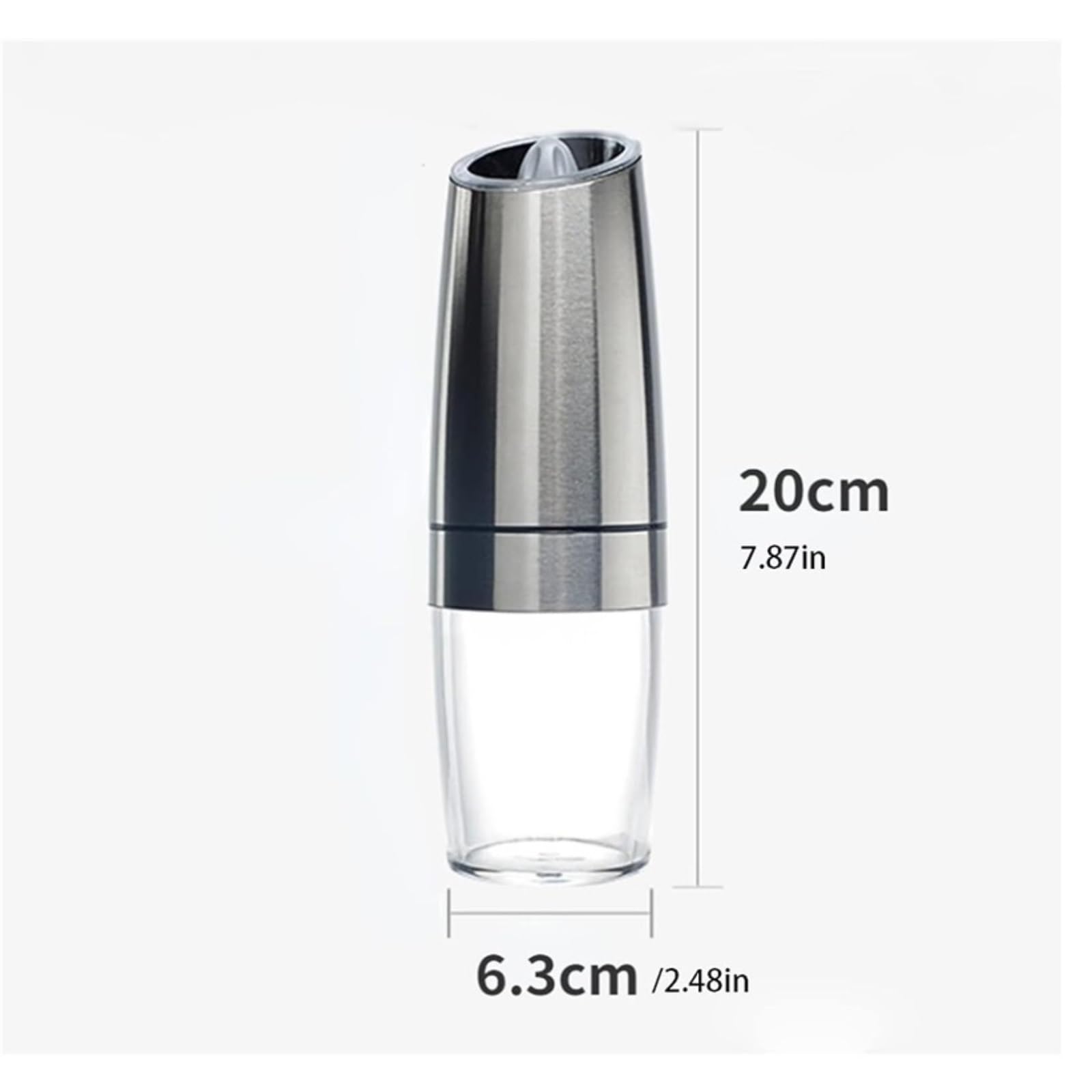 Młynek Do Przypraw Pieprzu Elektryczny Młynek Do Pieprzu Soli Pepper Led Light Spice Młynki Ziarna Mielenie Porcelany Do Różnych Przypraw(1pcs)