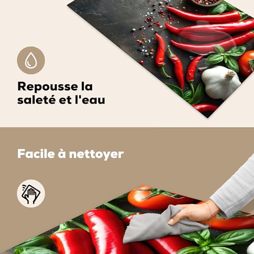 KitchenYeah© Herdabdeckplatte Einteilig Küche Herdabdeckung Induktionsfeld – Ansicht 4