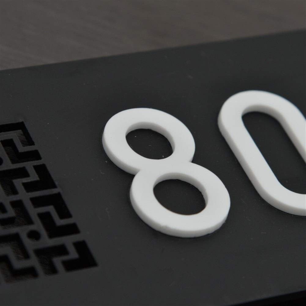 ZXF - Numeri per casette in acrilico di Encargo, casa della porta, numero di hotel, segnalazione, numero civico per porta, personalizzabile 18x7cm a
