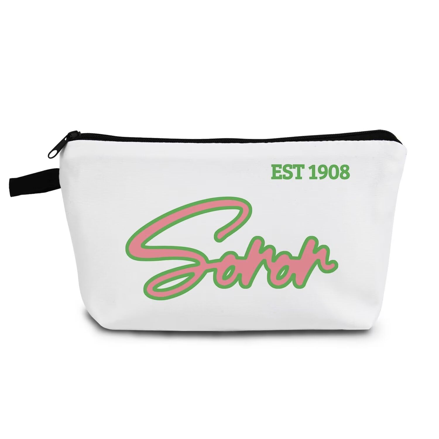 YULUENZE Sorority Gifts Sisterhood Gift Soror EST 1908 Makeup Bag Travel Toiletry Zipper Pouch Greek Sorority Paraphernalia Gifts (Soror 1908)