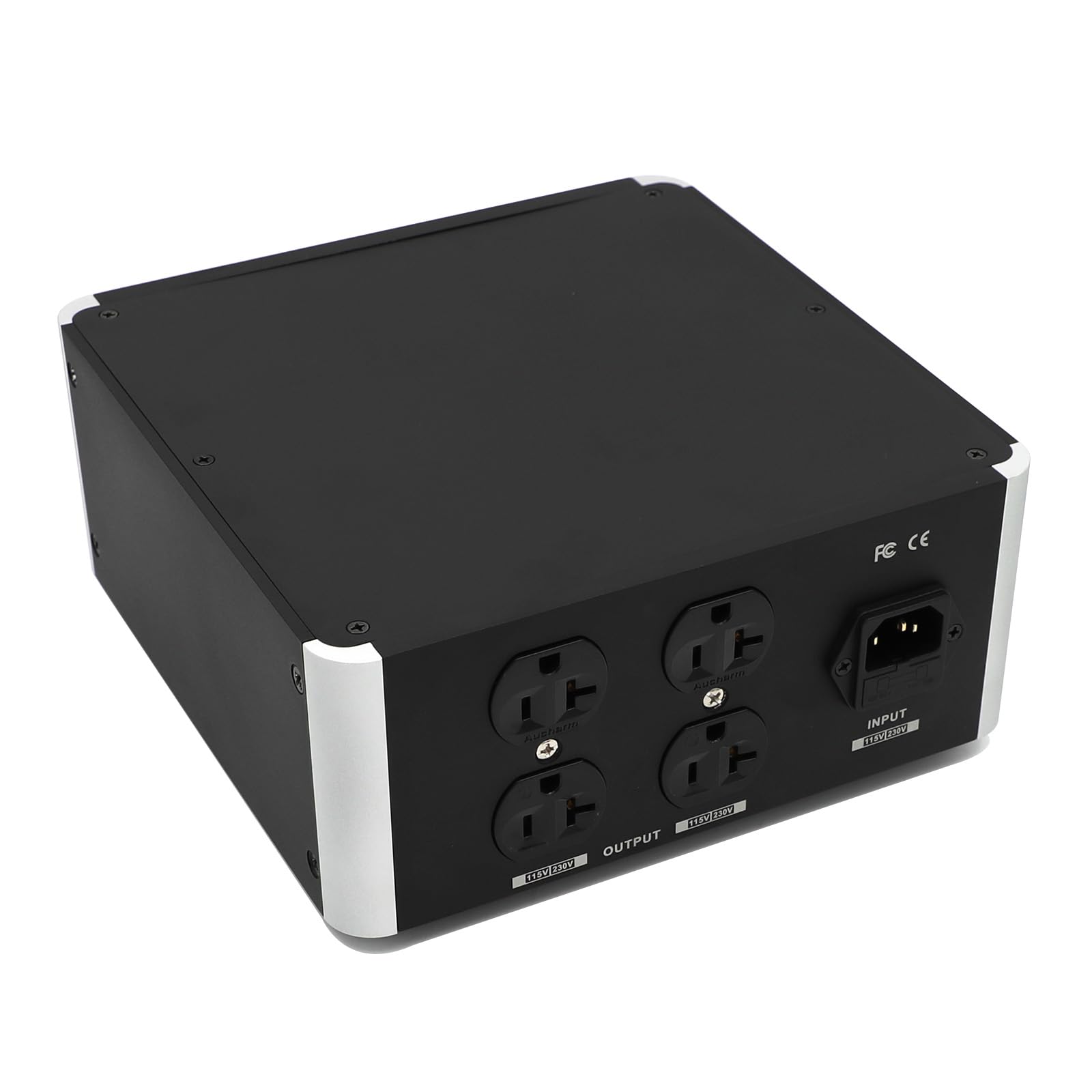 PT-500 Toroidal Balanced Isolation Transformer 500W AC Power Supply Processor - AC Power Filter Amp HiFi Power Surge Protector 4 Way Socket Audiophile Line Conditioner for Audio Equipment, 115-230V