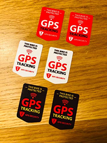 2 adesivi per tracciatore di biciclette, adesivi per bici e GPS Tracker