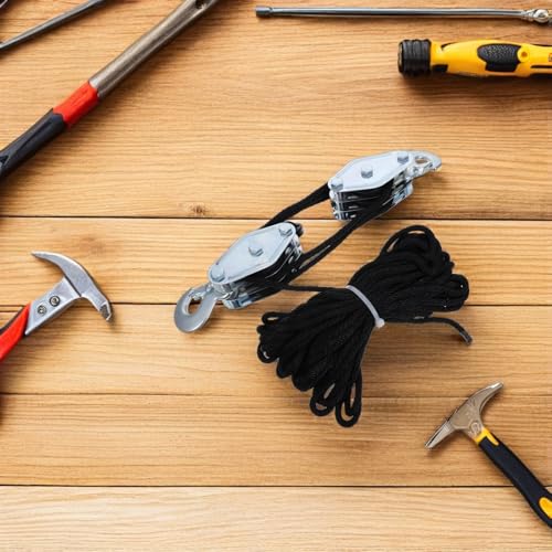 Sistema De Poleas De Elevación Ga - Aparejo De Elevación De Cuerda Versátil para Elevación En Caza Y Uso General - Herramienta De Polea Eficiente para Levantar Carga