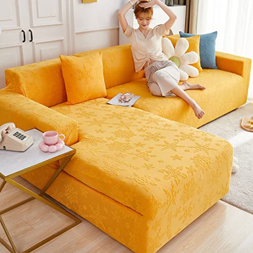 AXHMZYD couchbezug l Form sofabezug ecksofa für Hunde Haustiere,Sofa überzug l Form Sofa Schonbezug sofaüberwurf Sofa überzug 3 sitzer l Form Möbelschutzbezüge für Zweiersofas,graue Sofabezüge für Wo Cover