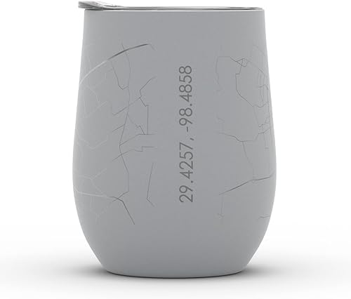 Vista 1058 de Well Told Lexington Kentucky Map - Vaso de vino aislado con grabado de mapa de Kentucky, taza de acero inoxidable grabada (12 onzas, verde domingo)