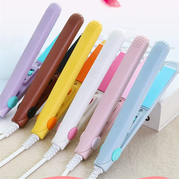 Miniatura 7 de Werdeny - Mini rizador de pelo de cerámica para cabello corto, mini rizador de cerámica 2 en 1 y alisador de pelo, mini rizador de pelo corto de 12