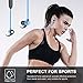 immagine 6Abafia Cuffie Bluetooth, Cuffie Sportivo Auricolare in-Ear Bluetooth V5.0 con Microfono Incorporato y Design Magnetico per iPhone XR/XS/Huawei P30 / P30 PRO/Samsung S9 / S8 / Xiaomi (Blu)