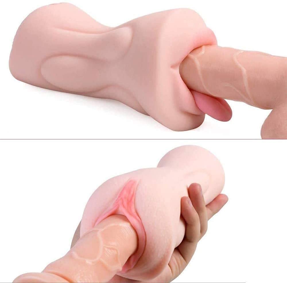 SRVNT Sèxtôysé Gõd? M-Asturbateur Pour Homme (Vagin Et Bouche) Realiste Langue Orale Bouche Sex Toy Adulte Hommes Gorge Profonde Ventouse Jouet Femmes T Shirt Hommes Masturbent M-Assager Relaxation