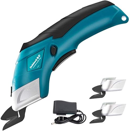 Tijeras eléctricas de tela inalámbricas recargables con 2 cuchillas de corte, potente herramienta de corte para cuero, cartón, papel, álbumes de disponible en Yaxa Peru