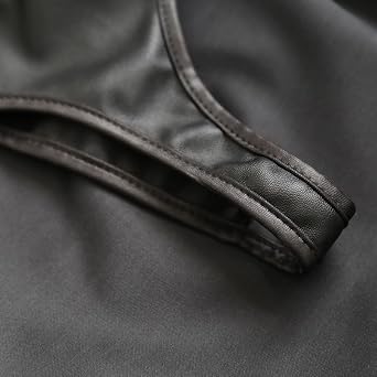 Women Sexy Short Buttocks Leather Skirt Mini Skirt Patent Leather Queen Bodyshort Latex Catsuit Butt Lifter Clubwear