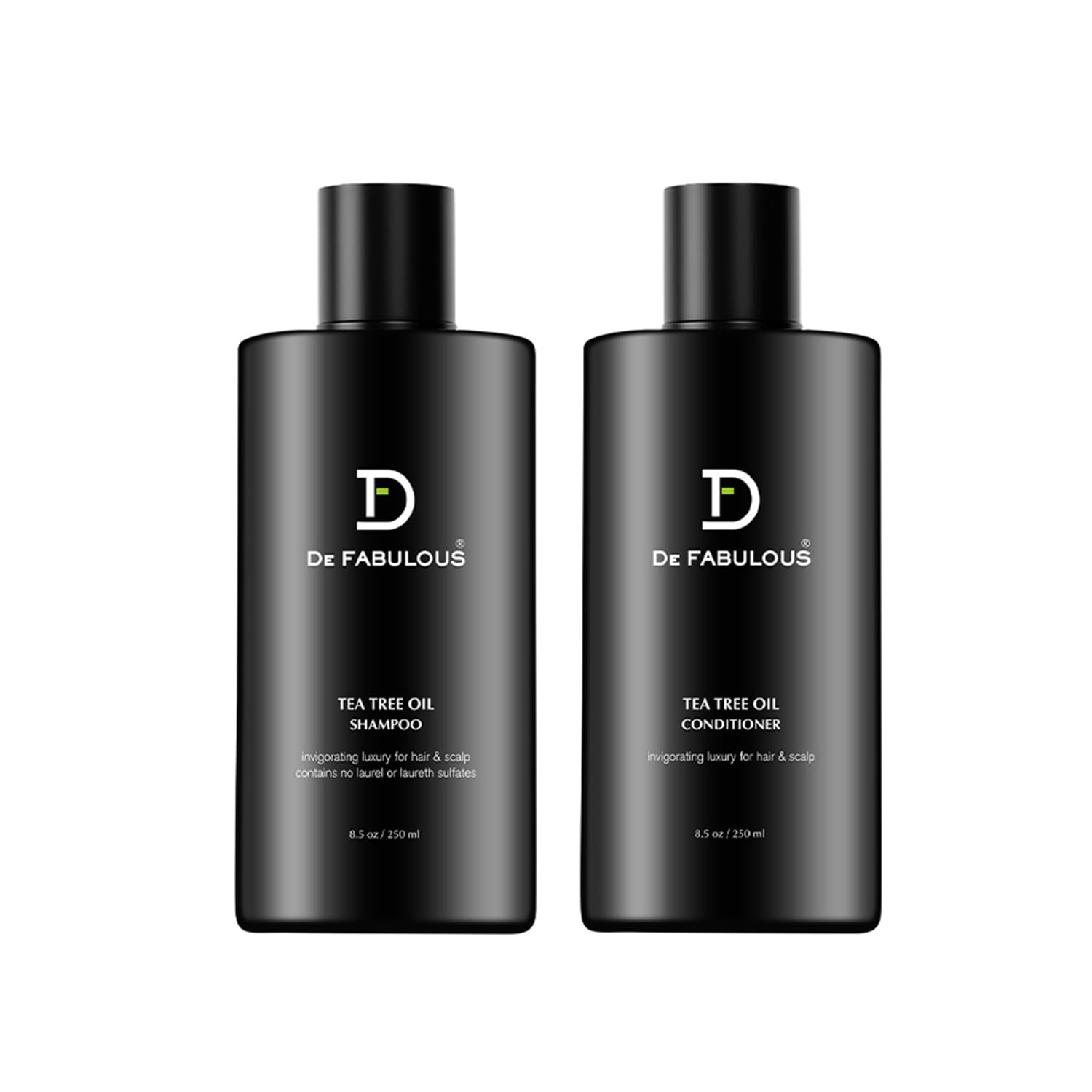 De Fabulous Tea Tree Oil Shampoo & Conditioner 250ml - Comb |All hair types | Scalp Health | Sulphate Free