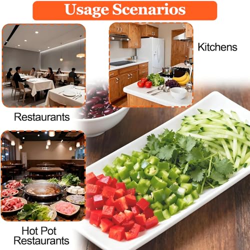 Cortadora automática de vegetales 110W acero inoxidable miniatura 6