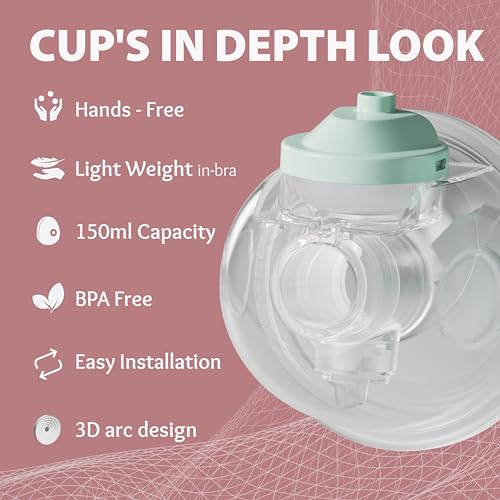 Image of HealthSense Hands-Free Breast Pump Electrical | Electric Breast Pump for Feeding Mothers | Portable & Cordless with 3 Modes & 10 Suction Levels | Lightweight, Rechargeable, BPA-Free Milk Cup | Quiet Operation, LCD Touch Panel, 1-Year Warranty | BP201.