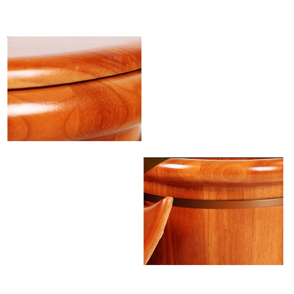 Secchio per Pediluvio,Accessori per Sauna Secchio per Sauna Secchio per Acqua,Vasche per Pediluvio in Legno Fatte A Mano,Barile Rilassante per I Piedi Anniversario Comfortable Anniversary