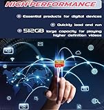 1 Set MicroSDXC MicroSD Card 512GB with Adapter,Full HD & 4K UHD Card Class10 U3 High Speed For Camera,Phone,Tachograph,Tablet,and droned MicroSDXC 512GB Memory Card - Image 7