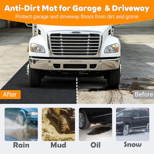 Garage Car Mats for Floor 17'x7'4" Large Oil Drip Mat for Under Car Truck by GeoDB - Used condition - Image 3