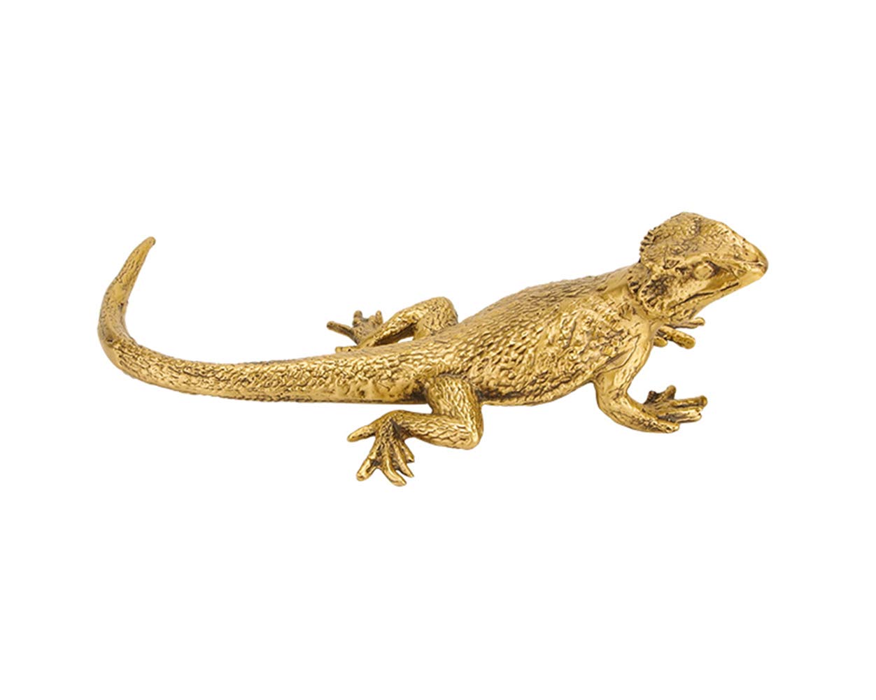 SnamicE Lizard Korea Lizard Sculpture Ornaments Statue Metal Decoration Animal Statues Brass Vintage Gifts,